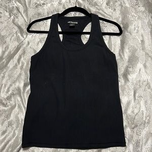 All access black tank with shelf bra